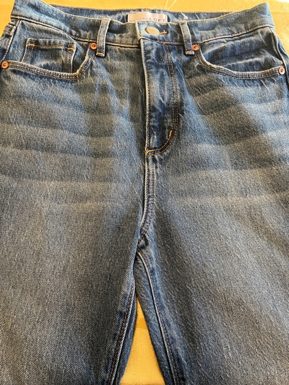 LOFT Woman’s Medium Blue Straight-Leg Jeans